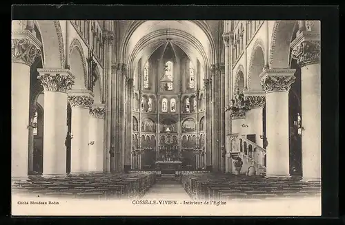 AK Cosse-le-Vivien, Interieur de l`Eglise