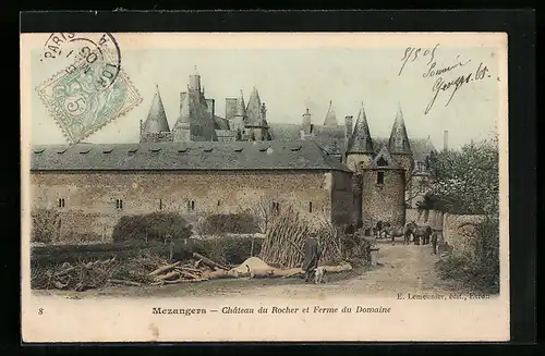 AK Mezangers, Château du Rocher et Ferme du Domaine