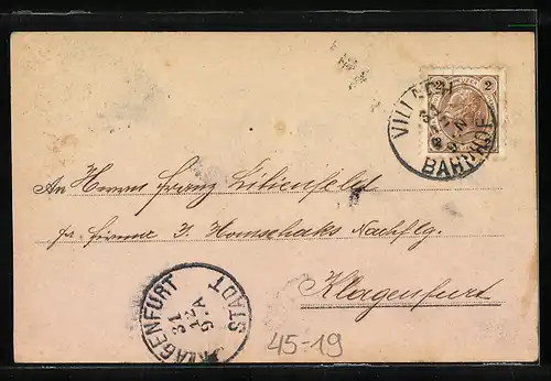 Künstler-AK Mann springt über den Bock