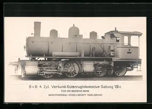 AK B+B 4 Zyl. Verbund-Güterzuglokomotive Gattung VIIIc