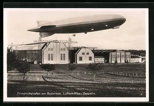 AK Friedrichshafen am Bodensee, Luftschiffbau-Werft Zeppelin