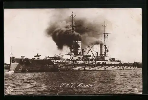 AK Kriegsschiff SMS Kaiserin
