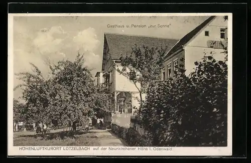 AK Lützelbach i. Odenw., Gasthaus und Pension Zur Sonne