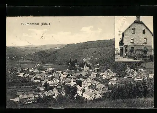 AK Blumenthal / Eifel, Totalansicht, Hotel Eifeler Hof