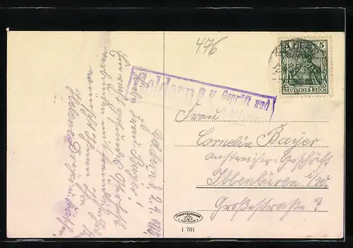 AK Geldern, Strassenpartie am Hartor