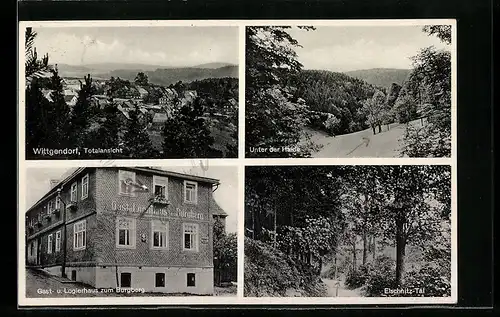 AK Wittgendorf, Gasthaus zum Burgberg, Unter der Haide