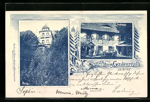 AK Burg Gailenreuth, Burg und Forsthaus