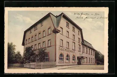 AK Nossen, Gasthaus Sachsenhof von Emil Friebe
