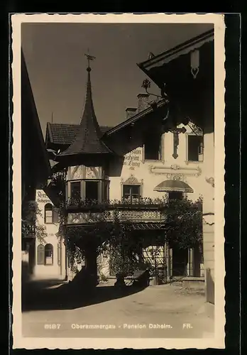 AK Oberammergau, Hotel-Pension Daheim