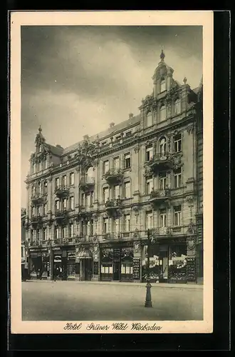 AK Wiesbaden, Hotel grüner Wald