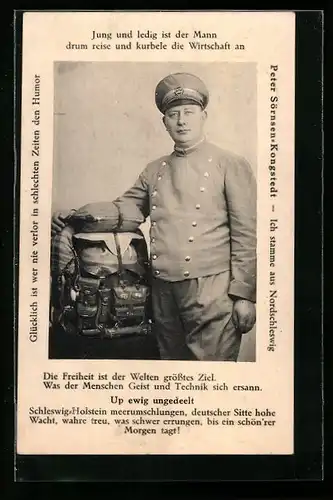 AK Peter Sörensen-Kongstedt, Expedition, Wandersmann