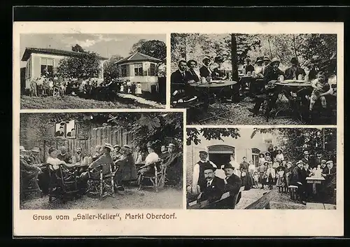 AK Markt Oberdorf, Im Gasthaus Sailer-Keller