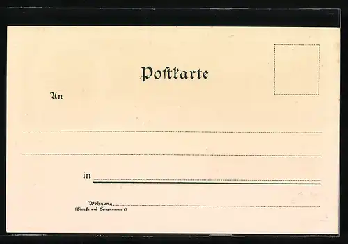 Lithographie Ohlstadt b. Murnau, Ortsansicht mit Zugspitze u. Herzogstand, Gasthof zur Post