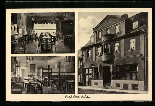 AK Rehau i. Bay., Cafe und Konditorei Josef Letz