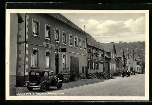 AK Singen b. Pforzheim, Gasthaus zum Löwen