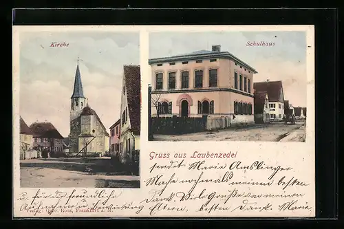 AK Laubenzedel, Kirche, Schulhaus