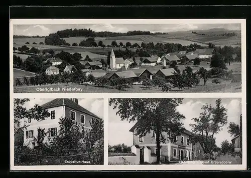 AK Oberiglbach i. Niederbay., Expositur-Haus, Totalansicht