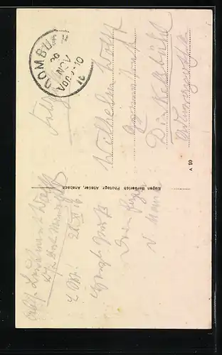 AK Dombühl, Gasthof zur Eisenbahn v. v. Brönner, Ortspartie