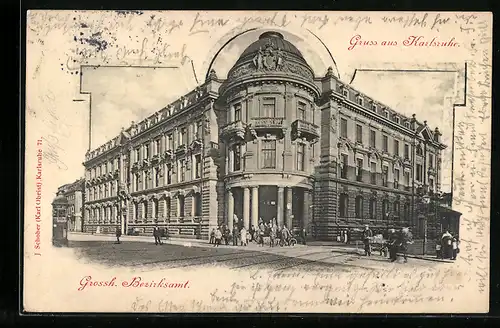 AK Karlsruhe, Grossh. Bezirksamt