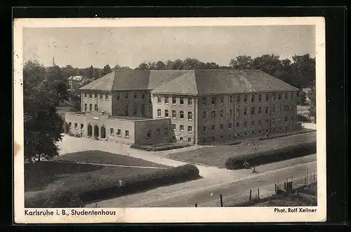 AK Karlsruhe, Ansicht Studentenhaus