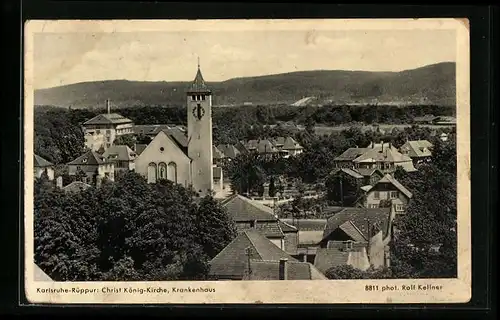 AK Karlsruhe-Rüppur, Christ König-Kirche, Krankenhaus