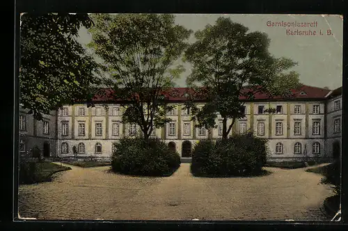 AK Karlsruhe, Garnisonlazarett Garten