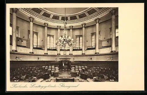 AK Karlsruhe, Landtagsgebäude, Sitzungssaal