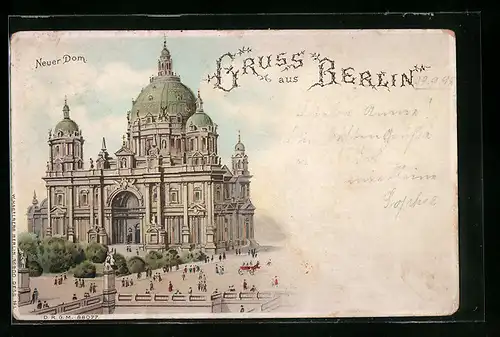 Lithographie Berlin, Neuer Dom