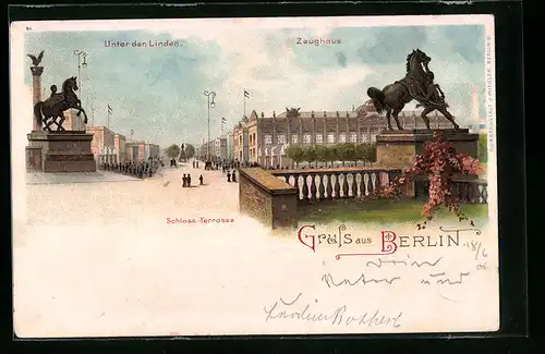 Lithographie Berlin, Zeughaus Unter den Linden