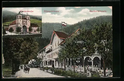 AK Rippoldsau, Gasthof Klösterle, Klosterkirche