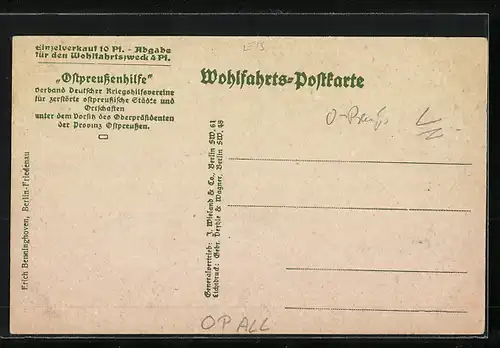 AK Lyck, Bauerngehöft mit Schweinen