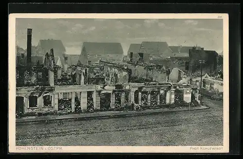 AK Hohenstein, Ruinen des 1. Weltkriegs