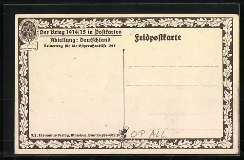 AK Hohenstein, Ruinen des 1. Weltkriegs