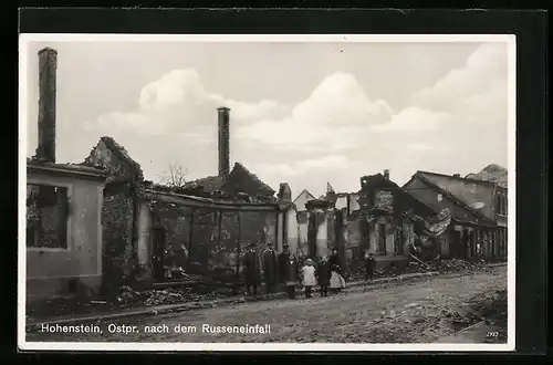 AK Hohenstein, Teilansicht nach dem Russeneinfall