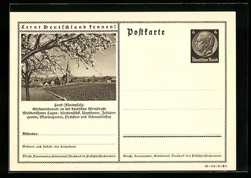 AK Forst / Rheinpfalz, Blick auf den Ort mit Kirche