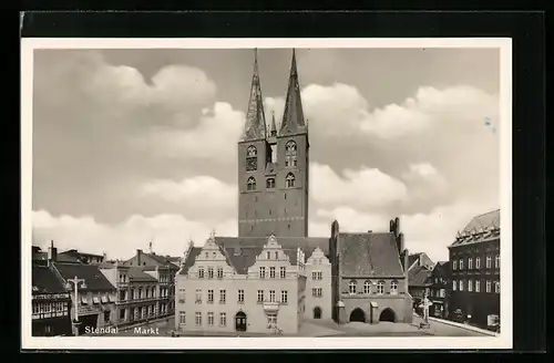 AK Stendal, Blick auf den Markt