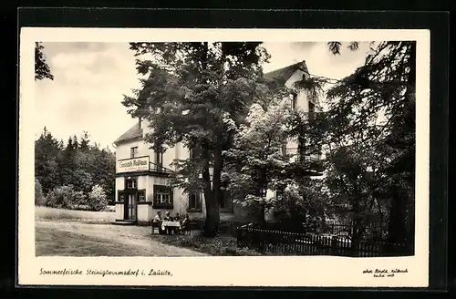 AK Steinigtwolmsdorf, Blick zur Gaststätte Waldhaus