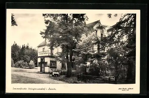 AK Steinigtwolmsdorf, Blick zur Gaststätte Waldhaus