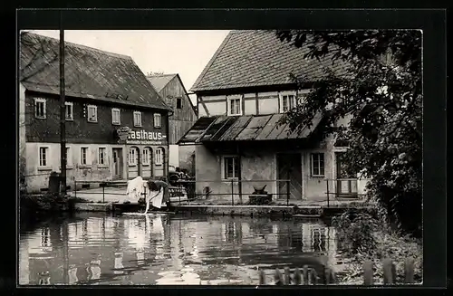 AK Weifa über Neukirch, Ortspartie mit Gasthaus