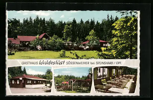 AK Süssenweiher b. Speinshard /Opf., Gasthaus Waldeslust, Bes. Hans Meyer