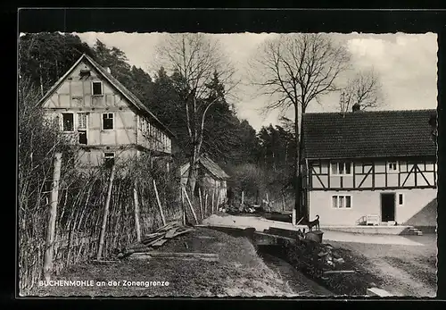 AK Soisdorf, Buchenmühle an der Zonengrenze
