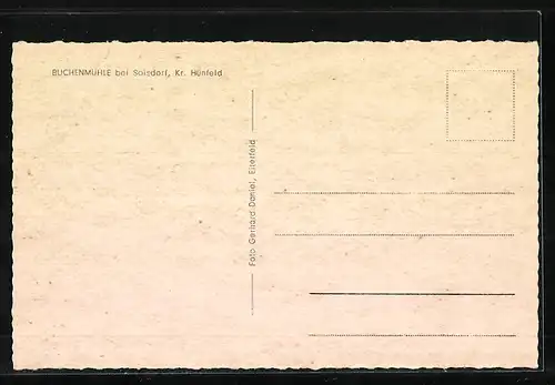 AK Soisdorf, Buchenmühle an der Zonengrenze