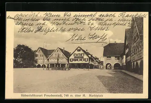 AK Freudenstadt, Gasthof Robstock am Marktplatz