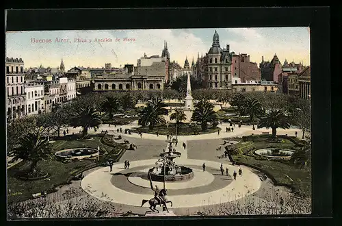 AK Buenos Aires, Plaza y Avenida de Mayo