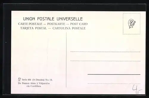 Künstler-AK Valle del Inca, Panorama