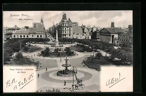 AK Buenos Aires, Avenida y Plaza de Mayo