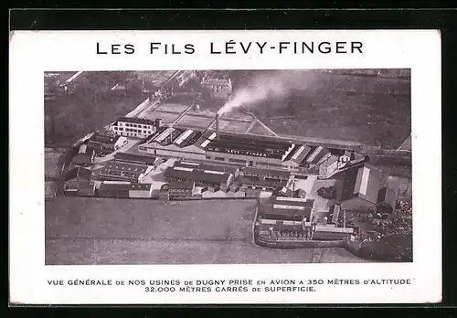 AK Dugny, Les Fils Lévy-Finger, Vue Générale de nos usines de Dugny