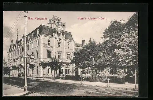 AK Bad Neuenahr, Strassenpartie mit Bonn`s Kronen-Hotel