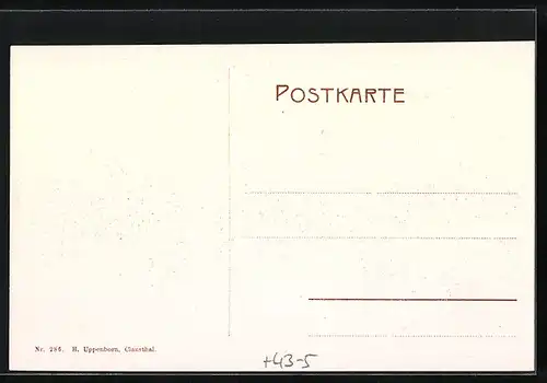 AK Clausthal, Karnevalistischer Umzug der Clausthaler Studentenschaft im Winter