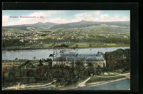 AK Remagen, Kloster Nonnenwerth am Rhein